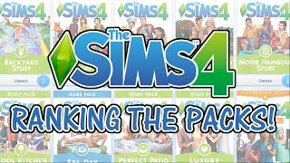 THE SIMS 4 DLC  RANKING THE PACKS WORST TO BEST 👎👍 [upl. by Airrat247]