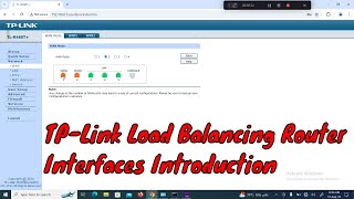 TPLink Load Balancing Router Interfaces Introduction  TPLINK Load Balance Router TLR480T [upl. by How]