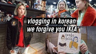 Vlogging in Korean We Forgive you IKEA Unboxing PO Box  DTV 66 [upl. by Kilbride188]