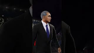 The Obamas enter the ring in WWE2K24 [upl. by Llerraf]