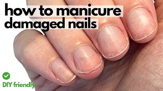 Damaged nails Watch this Pro Nail Technicians demo [upl. by Aras]