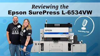 Reviewing the Epson SurePress L6534VW  Come with us to Epson America to Take a Tour [upl. by Ecyor]