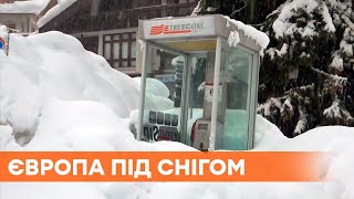 Сначала снег а теперь обещают еще и лавину Европа осталась без света изза резких снегопадов [upl. by Tihor381]