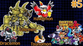 Digital Tamers 2  Recruit Golemon Dracumon Hawkmon and Tsunomon [upl. by Gibrian]