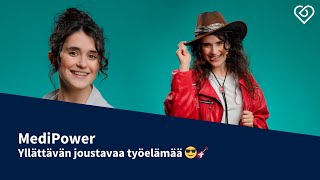 Yllättävän joustavaa työelämää 🎸😎⎪MediPower⎪Duunitori [upl. by Ahsyle]