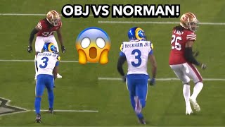 Odell Beckham Jr vs Josh Norman 2021 WR vs CB  Rams vs 49ers highlights [upl. by Rabassa]