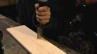 Sash Window Pocket cutting with a chisel [upl. by Gilberto]