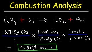 Introduction to Combustion Analysis Empirical Formula amp Molecular Formula Problems [upl. by Januisz]