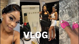 Vlog  Hair  Makeup  Celebrating my friend’s birthday southafricanyoutuber vlog party [upl. by Noonan]