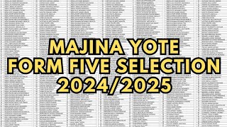 MAJINA YA WALIOCHAGULIWA KIDATO CHA TANO NA VYUO 202425TAMISEMI form five selection 2024 to 2025 [upl. by Anifesoj]