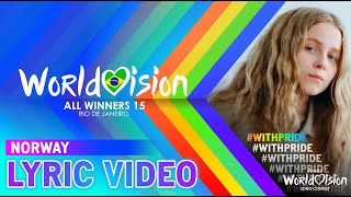 Worldvision All Winners 15 🇳🇴 Violet  Moyka  Lyric Video  ESC TUVALU WithPride [upl. by Aynna]