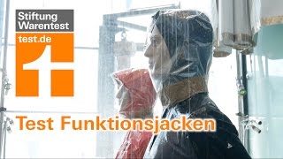 Test Funktionsjacken Viele versagen bei Dauerregen [upl. by Annatnom]