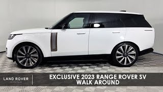 Exclusive 2023 Range Rover SV Walk Around [upl. by Hayotal]