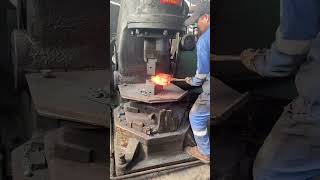 Workers carefully forge hammer headshammerhead hammercrusher crusher [upl. by Adnouqal]