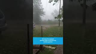 Granizo del tamaño de pelotas de beisbol en Texas [upl. by Urbain796]