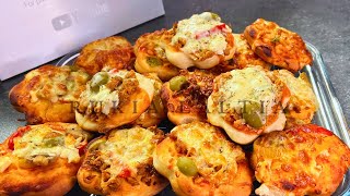 Mini Pizza Recipe Easy Pizza Recipe without an oven minipizza pizza [upl. by Oirogerg]