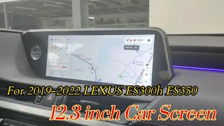 How to Install 123 inch Touch Screen CarplayAndroid Auto 4GWIFI on 20192022 LEXUS ES300h ES350 [upl. by Ohara959]