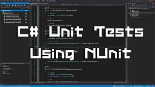 C Unit Tests Using NUnit NET Beginner [upl. by Zeb]