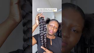 Wow😳 Two Curly Ponytail Hairstyle Idea  Watch the full tutorial on my channel💕 shorts [upl. by Notna440]