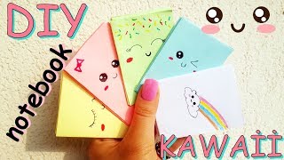 Tek Kağıtla YAPIŞTIRICI OLMADAN Kawaii Not Defteri Yapımı l KENDİN YAP l Diy Kawaii Notebook [upl. by Arretahs]