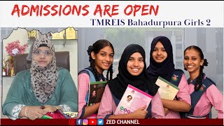 TMREIS Admission are Open 202425  Rafia Shaheen Principal Bahadurpura Girls2 [upl. by Aiynat]