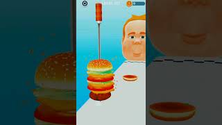 Burger Runner 🍔🍔 Make Extra large Hamburger cheese Burger part 105 xxlsandwichgameplay [upl. by Wayolle]