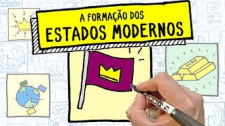 MONARQUIAS NACIONAIS  A formação dos Estados modernos  Resumo Desenhado [upl. by Emsoc291]