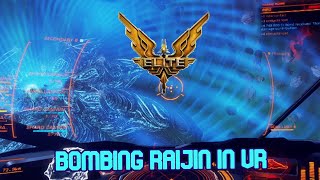 Elite Dangerous  Attacking the Titan Raijin in VR  The Noob Run  Thargoid Final Strike [upl. by Klein]