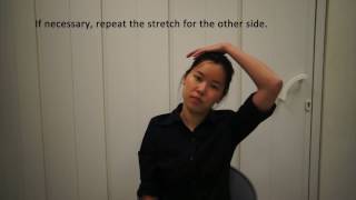 NUH Physiotherapy  Upper Trapezius Stretch [upl. by Enelegna]