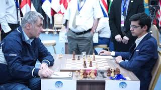 Nice final moment when Vassily Ivanchuk offers a draw to Anish Giri [upl. by Bertsche]