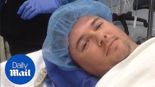 Man challenged to stay awake after anesthesia  Daily Mail [upl. by Oam]