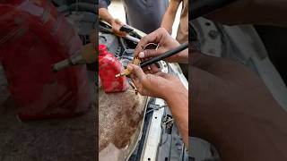 How to injector cleaning process lowpickup civic hondacars automobile [upl. by Oryaj]