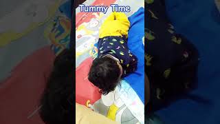 Baby Ekanshi Tummy Time colic relief strongshoulder muscles toddlerexercise toddlerfitness [upl. by Wardieu88]