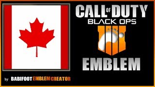 COD BO4 Emblem Tutorial  Canadian Flag  very EASY [upl. by Ailin421]