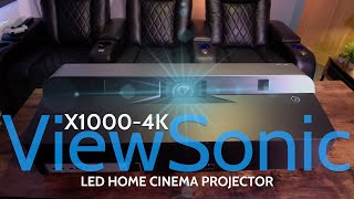 NEW ViewSonic X10004K LED Projector with Incredible Soundbar Full Review [upl. by Vivl]