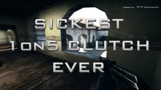 CSGO  INSANE 1on5 CLUTCH [upl. by Atirehc459]