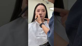 Getting my makeup done in 🇰🇷Korea at a shop for TV MCs and announcers [upl. by Jehius]