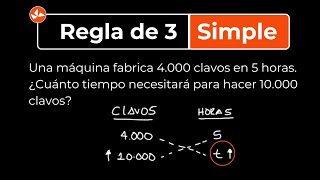 Regla de 3 Simple  Ejemplo 1 [upl. by Gerius]