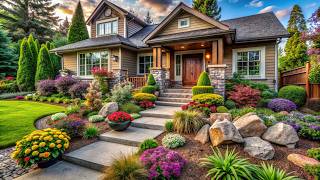 Rustic Front Yard Landscaping Made Simple  Get Inspired [upl. by Karlens27]