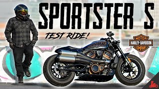 HarleyDavidson Sportster S TEST RIDE [upl. by Ayhay138]