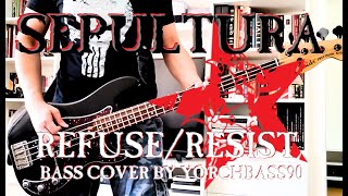 Sepultura  Refuse Resist Bass Cover  lyrics 4K [upl. by Eustazio]