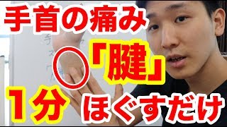 【手首が痛いストレッチ】1分腱をほぐすだけ【東大阪】 [upl. by Jewett]