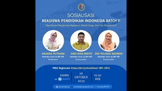 Sosialisasi BPI Batch II 2023Kelurahan BPI UPI 2023 [upl. by Uyr100]