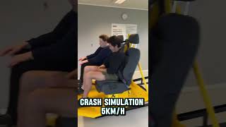 Crash Simulation 7 kmh 45 mph by MrTraffiQ For educational purposes only [upl. by Eceinaj]