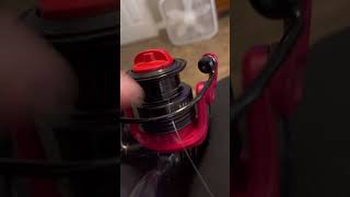 Spooling ￼ is spinning wheel ￼ fishing [upl. by Anilev]