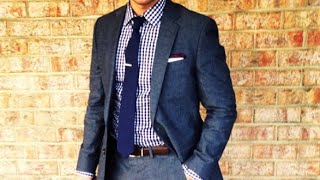 JCrew Ludlow Suit Review Japanese Navy Chambray [upl. by Iderf]