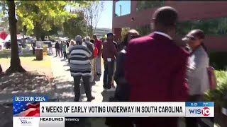 Early voting begins in SC for 2024 general election [upl. by Ynneh]