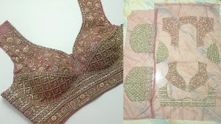 Latest Bridal Blouse Cutting and Stitching  Bridal lehenga Blouse Cutting and Stitching  Bridal [upl. by Annahsal]