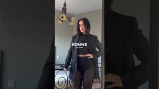 ROMWE TRY ON HAUL 🍷💫✨ [upl. by Stich]