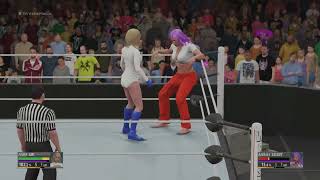 WWE 2K16 Power Girl vs The Bodyguard Low blow match [upl. by Sicular]